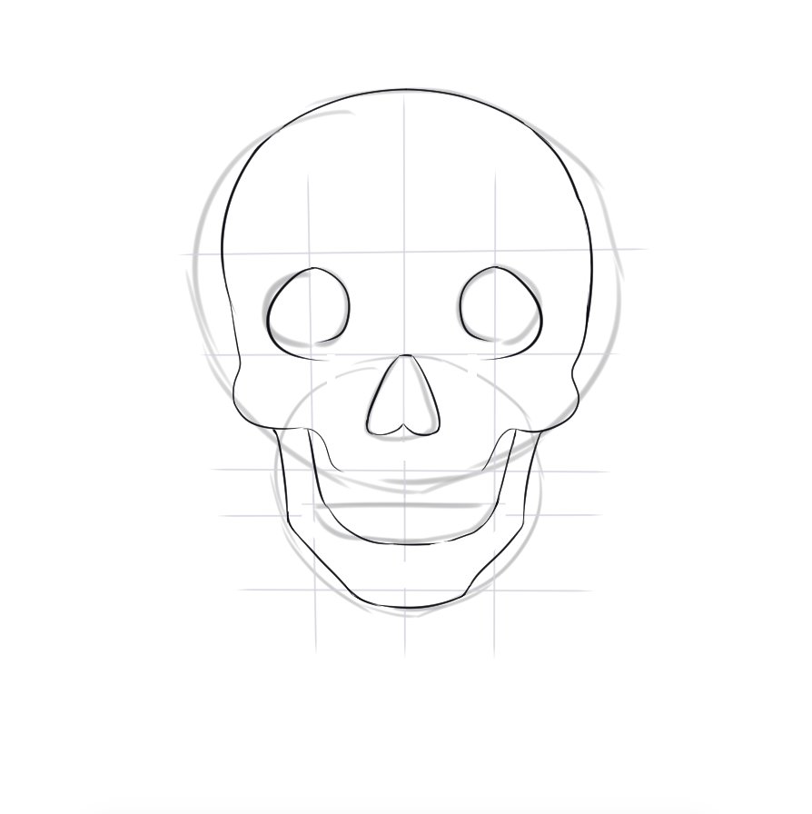 Как нарисовать череп