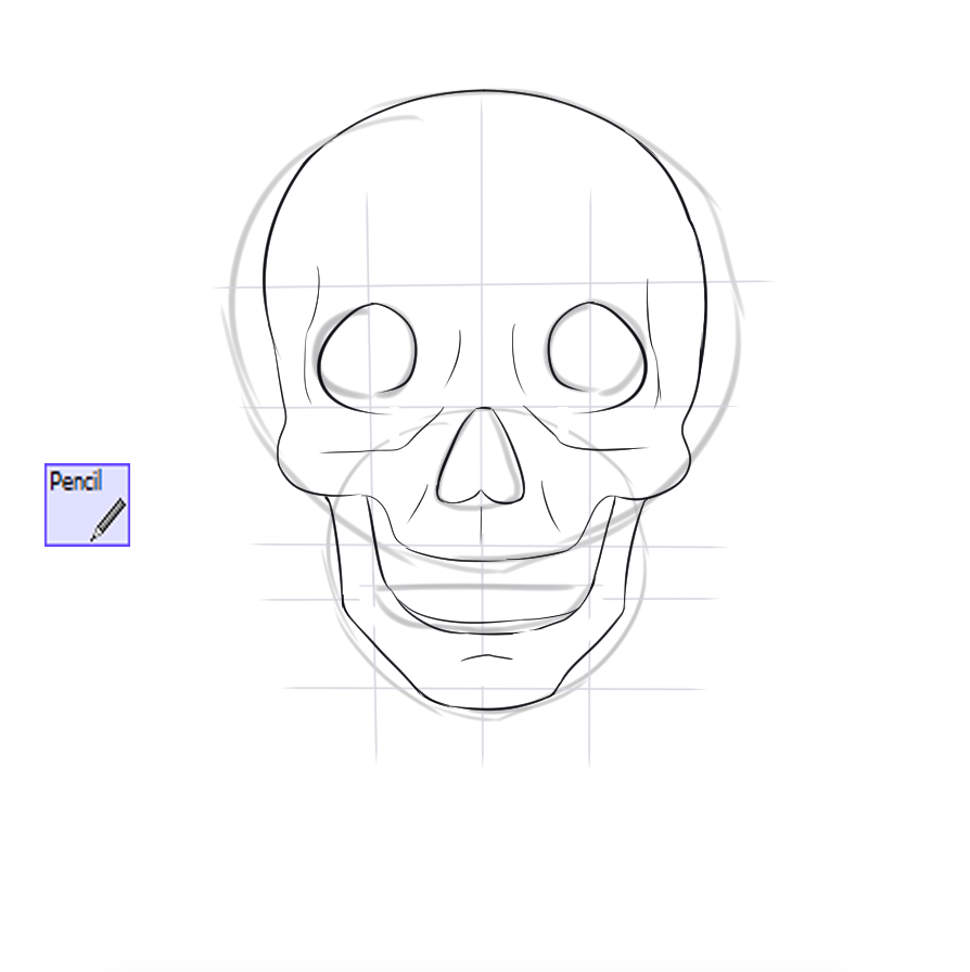 Как нарисовать череп