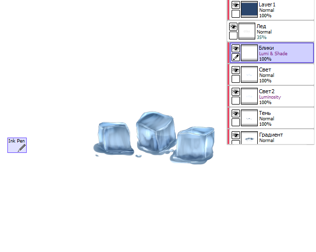 Создаем кристаллы льда